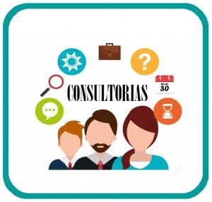 Business consulting with icons design, vector graphic